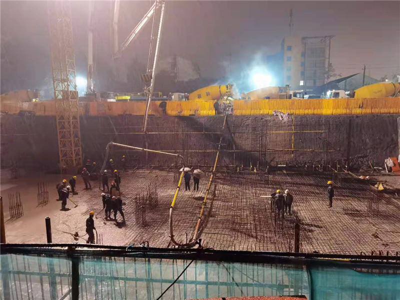 交投实业中心项目部日夜奋战赶工期 ---致敬风雪婺江人