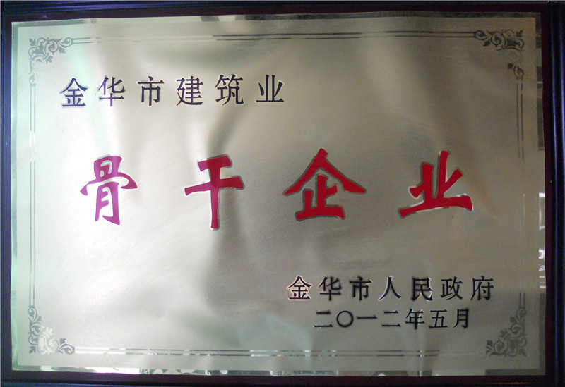 金华建筑业骨干企业